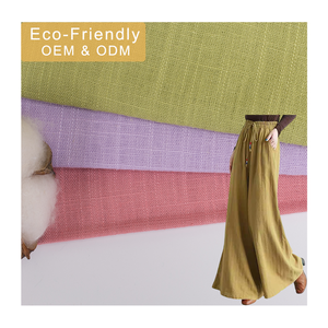 VL12s # 15% Lin 85% <span class=keywords><strong>Viscose</strong></span> Tissus Tissé Uni Teint Slub Lin Rayonne Tissu pour Vêtements Robes Costumes - Product Image 1