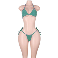 Vêtements de danse exotique en gros, ensembles de strings brillants, bikinis de qualité, combinaisons pour performance de DJ en boîte de nuit, tenues de scène et de rave pour adultes