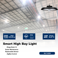 Lámpara Industrial MaWa Zigbee 3.0 con Sensor de Movimiento y Luz Diurna, Carcasa de Aluminio IP65, Solución de Iluminación para Almacenes y Clubes, Venta al Por Mayor