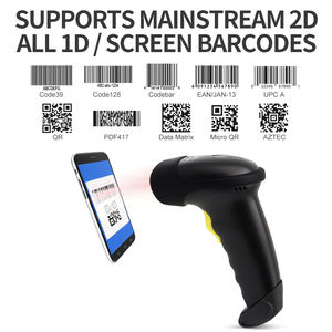 Lecteur de codes-barres 1D QR sans fil Xincode Factory, pistolet de lecture de codes QR, scanner de codes-barres 2D pour système de point de vente - Product Image 2