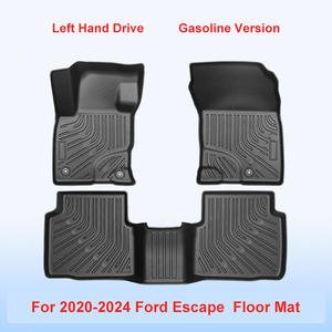 Tapis de sol 3D TPE sur mesure pour <span class=keywords><strong>Ford</strong></span> Escape 2013-2024, imperméables, toutes saisons, pour conduite à gauche, versions essence et hybride - Product Image 2