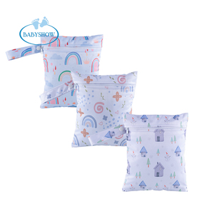 Babyshow 20*25cm stampa multicolore impermeabile in poliestere portatile borsa da viaggio appesa manici per mummia - Product Image 1