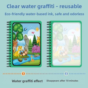 Livre de <span class=keywords><strong>dessin</strong></span> <span class=keywords><strong>à</strong></span> l'eau magique DIY pour enfants - Format 16mo - Jouet de coloriage pour bébés et jeunes enfants - Product Image 4