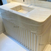 BYOY008 Table d'îlot de cuisine moderne rétro-éclairé comptoir en marbre onyx blanc poli intérieur 1 an pour Hall Villa salon