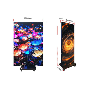 Pantalla LED portátil de 3 pliegues para carteles, señalización digital para interiores, compatible con WiFi, 4G, 5G, USB, para exhibición de publicidad de productos en tiendas minoristas - Product Image 6