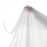 Tissu Voile Uni 100% Polyester Doux et Transparent Blanc pour Rideaux de Fenêtre - Fournisseur d'Usine CC-806