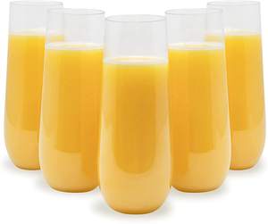 Flûtes à <span class=keywords><strong>champagne</strong></span> en plastique sans pied incassables de 10 oz, vente en gros pour les mariages, les fêtes et les événements - Product Image 5