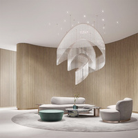 Nouveaux produits, lampe suspendue décorative, vintage, hôtel, villa, lustre moderne LED de luxe