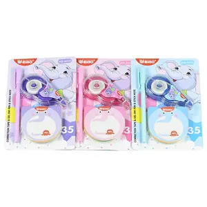 Cool Cartoon Kawaii Whiteout Correctie Tapes Deco Wite Juiste Roller Gel Pen Sticky Memo Notes Materiaal Escolares WEIBO-8392