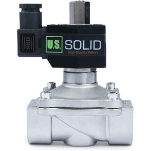 EE. UU. Válvula Solenoide Sólida de 1 Pulgada de Acero Inoxidable 12V CC Normalmente Abierta con Sello Viton Tipo Caja de Conexiones - Product Image 3