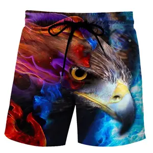 Wholesale Custom Printed Sublimation Mens Swim Short Sets Waterproof Polyester Beach Trunks For Boys Oem Quick Dry Short