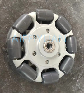 Schwerlast Smart Rubber Robot Dreifach 63mm dick 125mm Durchmesser Mecanum Omni Directional Wheel <span class=keywords><strong>Ball</strong></span> <span class=keywords><strong>Transfer</strong></span> Units Rollen - Product Image 5