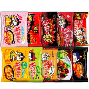 South Korea Korean Hand Made Ramen Instant Noodles Bag,cup Packaging Durum Wheat Ramen Coreano Por Mayor Samyang Noodles 0.14 Kg