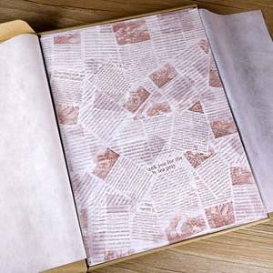 Factory Custom logo Printed Food Grade PE Coated Greaseproof Sandwich and Hamburger Wrapping Paper - Product Image 2