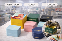 Boîte à bijoux en métal recyclable avec logo personnalisé, emballage OEM ODM avec impression couleur personnalisée et estampage à chaud
