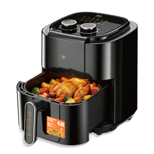 <span class=keywords><strong>Friteuse</strong></span> à air manuelle RAF 4.0L R.5373 1200W avec minuterie de 0 à 60 minutes, panier <span class=keywords><strong>facile</strong></span> à <span class=keywords><strong>nettoyer</strong></span>, cuisson à faible teneur en huile pour la préparation des repas en famille - Product Image 1