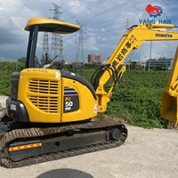 Excavatrice hydraulique Komatsu PC50 d'occasion, 5,3 tonnes, pour travaux de construction