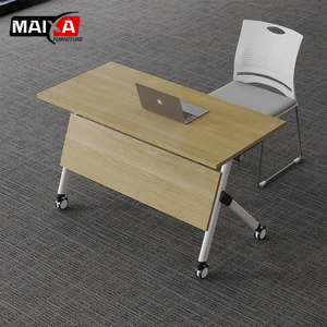 Muebles de Oficina, Mesa Plegable para Sala de Reuniones, Escritorio Plegable para Computadora Portátil, Mesa Plegable para Trabajo, Estudio, Reuniones y Capacitación - Product Image 1