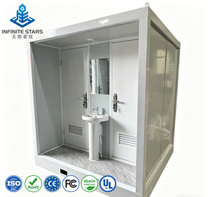 Cabine Sanitaire Mobile Moderne en Panneaux Sandwich pour <span class=keywords><strong>Chantier</strong></span> de Construction et Événements Extérieurs – Approvisionnement Direct Usine - Product Image 1