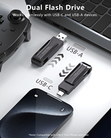 Nouvelle clé USB 2.0/3.1, plusieurs capacités disponibles, conception sans blocage de port avec trou de clé, garantie de 2 ans