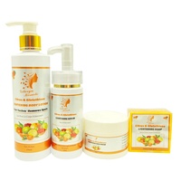 Kits de Cuidado Corporal Aclarante de Cítricos de Marca Privada OEM, Extracto de Fruta de Glutatión, Elimina Manchas Oscuras, Blanqueamiento, Set de Cuidado de la Piel Orgánico