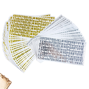 Kendinden yapışkanlı su geçirmez vinil yapışkan yazı altın ve gümüş DIY hesabı ve promosyon hediye baskılı - Product Image 1