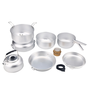 Batterie de cuisine de <span class=keywords><strong>camping</strong></span> en plein air en aluminium portable de haute qualité en vente - Product Image 2