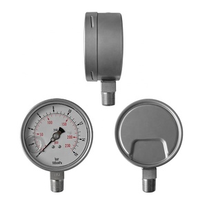 모든 스테인리스 스틸 반경 방향 230psi 16bar 316l 80mm 압력 게이지 - Product Image 6