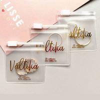 Sacs cadeaux en gros à fermeture éclair pour bijoux, pochettes transparentes en PVC avec fermeture éclair pour colliers et bracelets, personnalisables avec logo pour bijoux