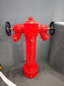 Boca de incendios húmeda de hierro dúctil británico y válvula de aterrizaje pintada en rojo <span class=keywords><strong>4</strong></span> pulgadas protección contra incendios Fácil instalación BS750 - Product Image 2