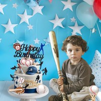 15 décorations de gâteaux sur le thème du baseball, joueurs de baseball, ensemble de décorations de gâteaux d'anniversaire sur le thème du baseball