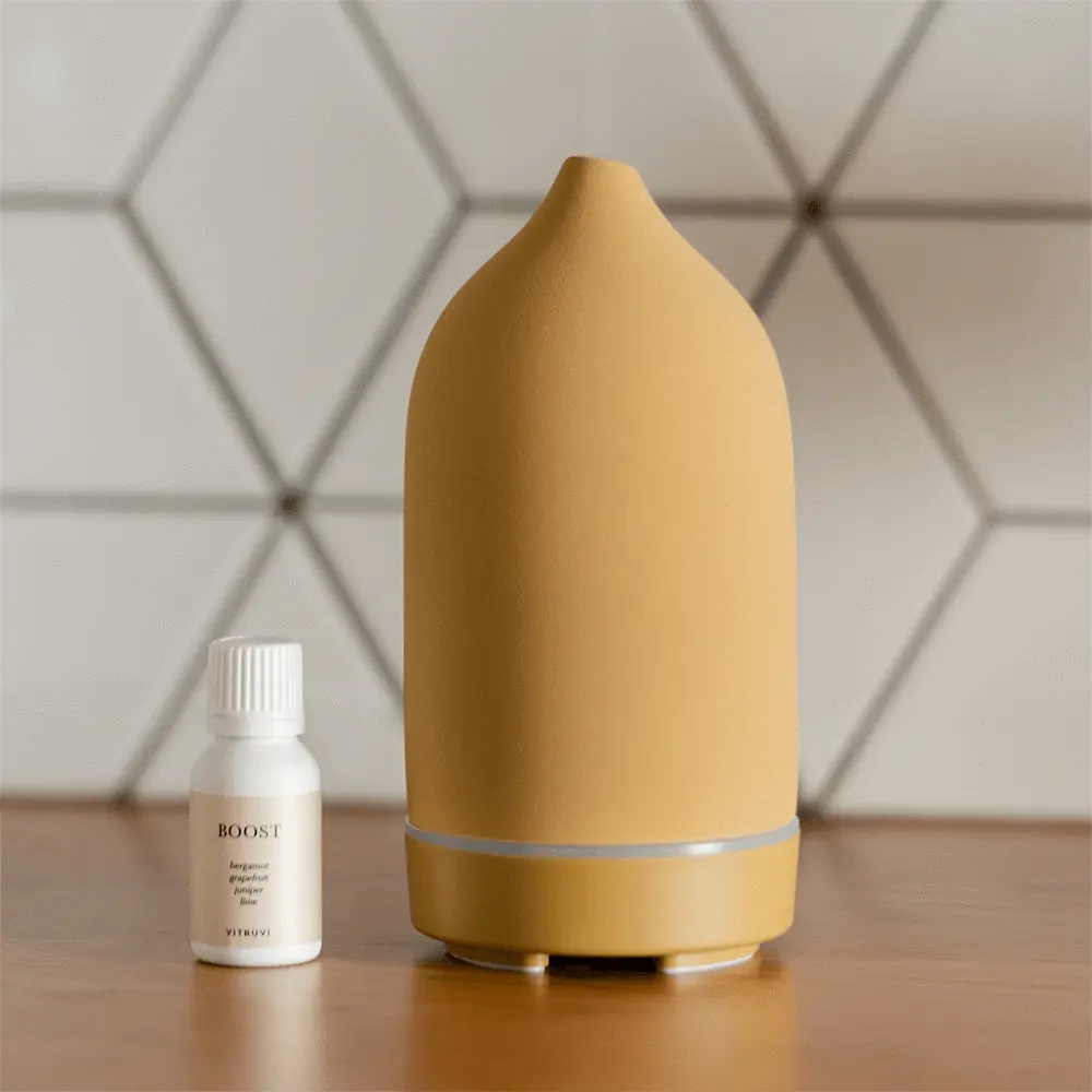 2022 new arrival ceramic cover 160ml 8 colors humidifier essential oil diffuser