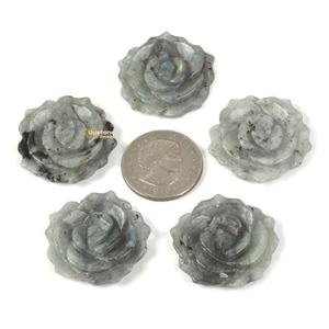 จี้แกะสลักลาบราดอไรต์สังเคราะห์จาก Flower Cut Lab ของแท้ รับรองโดยบุคคลที่สาม สำหรับทำเครื่องประดับ ราคาขายส่ง - Product Image 6