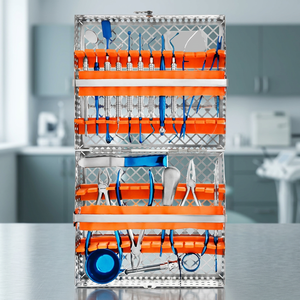 Kit d'instruments chirurgicaux dentaires manuels de classe II BK Industries en acier inoxydable certifié CE, poignée ergonomique, 12 positions de mâchoire - Product Image 4