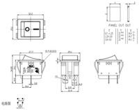 Fabrication approvisionnement T125 16A KCD4 lampe verte interrupteur à bascule arrêt usd pour équipement et appareils