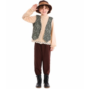 BAIGE Vêtements <span class=keywords><strong>de</strong></span> bière allemande rétro pour hommes pour Halloween Festival culturel traditionnel <span class=keywords><strong>Tenue</strong></span> <span class=keywords><strong>de</strong></span> performance artistique pour enfants sur le campus - Product Image 3