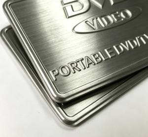 Brushed Stamped Self Adhesive Aluminum <b>Name</b> Cnc Embossing Metal Plate Recyclable Hot Sell Aluminum <b>Name</b> Plate <b>Label</b> Tag Tv - Product Image 2