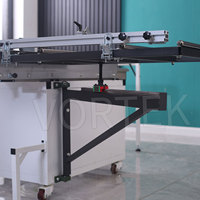 Scie à panneaux horizontale portable multifonctionnelle Vortek, machine à scier le bois, scie circulaire en acier inoxydable pour panneaux de contreplaqué