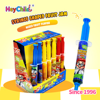 Bonbons en gros personnalisés sous marque privée, bonbons liquides fruités en forme de stylo ou de seringue, multicolores, collation ludique pour enfants