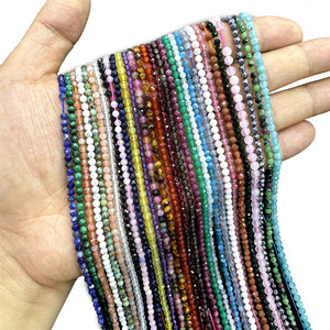 Cuentas <span class=keywords><strong>de</strong></span> Cristal Naturales Redondas Pequeñas al por Mayor <span class=keywords><strong>de</strong></span> Fábrica, Cuentas Sueltas para Hacer Joyería DIY, Cuentas Redondas Semiterminadas - Product Image 1