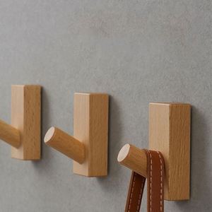 Wholesale <b>Wooden</b> Wall <b>Hook</b> for <b>Coat</b> Towels Clothes Bags - Product Image 1