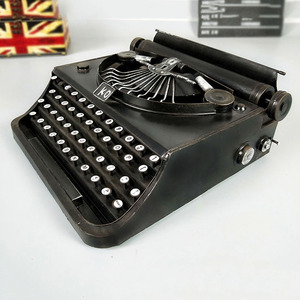 Decoración Vintage para el Hogar, Máquina de Escribir Antigua de Metal, Modelo en Miniatura, Accesorio para Fotografía, Decoración para el Hogar, Cafetería, <span class=keywords><strong>Pub</strong></span>, Librería - Product Image 1