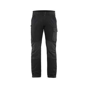 BLAKLADER - 142216459998D120 Pantalones de servicio elásticos de 4 vías Negro/Gris oscuro-PANTALONES DE TRABAJO EAN 7330509735398 - Product Image 1