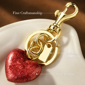 Llavero <span class=keywords><strong>de</strong></span> Corazón <span class=keywords><strong>de</strong></span> Metal Dorado Personalizado con Esmalte Epoxi, Colgante <span class=keywords><strong>de</strong></span> <span class=keywords><strong>Amor</strong></span>, Bonito Anillo para Llaves, Adorno para Bolsos, Coche, Cartera, Regalo para Mujer - Product Image 5