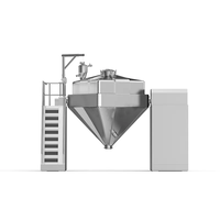 Mélangeur de poudre industriel HF à fonctionnement facile, mélangeur conique carré pour l'industrie chimique et la transformation alimentaire