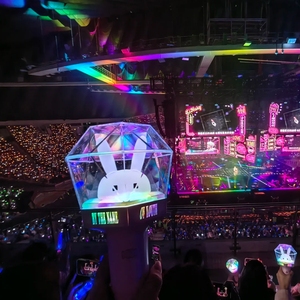 Concert Fans Cheer Colorful LED <strong>Glow</strong> <strong>Stick</strong> Kpop Idol Official <strong>Customize</strong> logo pink Rabbit Transparent Circle Lamp LED Light <strong>Stick</strong> - Product Image 2