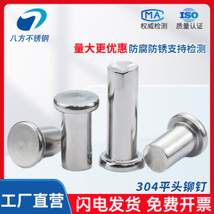 304 Stainless Steel Flat Head Rivets Gb109 10 12 14 16 20mm Hammered Type Solid Rivets For Construction Industry - Product Image 4