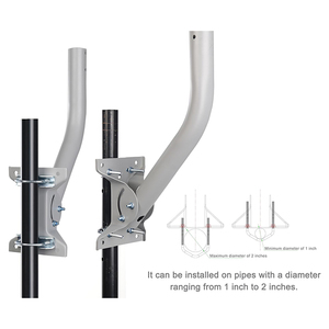 JH-Mech Poste de montaje ajustable Construcción de acero reforzado Compatibilidad universal Resistente a la intemperie Fijación firme Antena de poste <span class=keywords><strong>J</strong></span> - Product Image 5