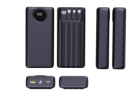 PINUODA PD22.5 Charge rapide 10000-50000 Grande capacité Batterie externe portable de voyage en polymère de lithium avec écran LED 4 lignes