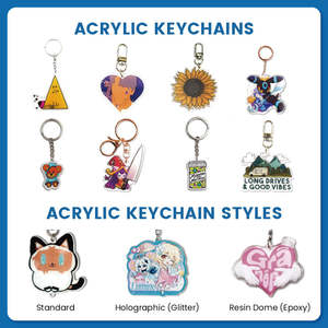 سلسلة المفاتيح المطبوعة المخصصة الخاصة بها طباعة الايبوكسي واضحة الاكريليك سحر أنيمي المفاتيح بالجملة - Product Image 4